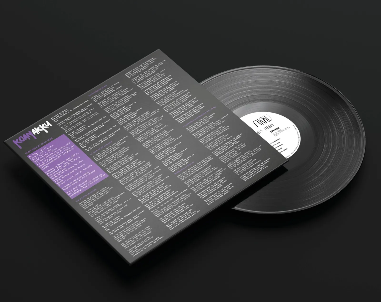 "Kleinkariertes Denken" Vinyl Black - Vorbestellung – Bild 2