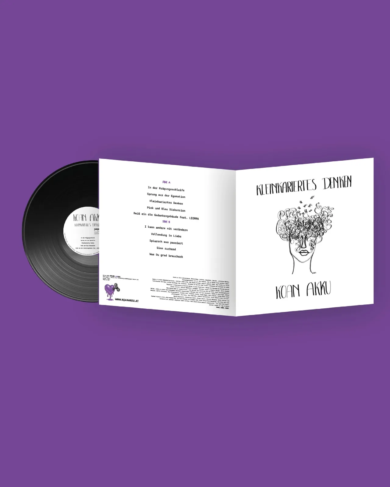 "Kleinkariertes Denken" Vinyl Black - Vorbestellung – Bild 3
