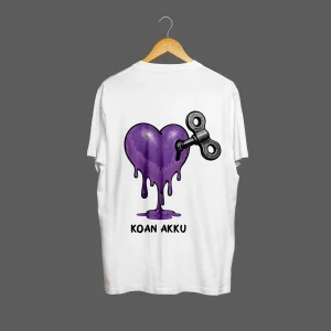"Herz" Band T-Shirt Weiß