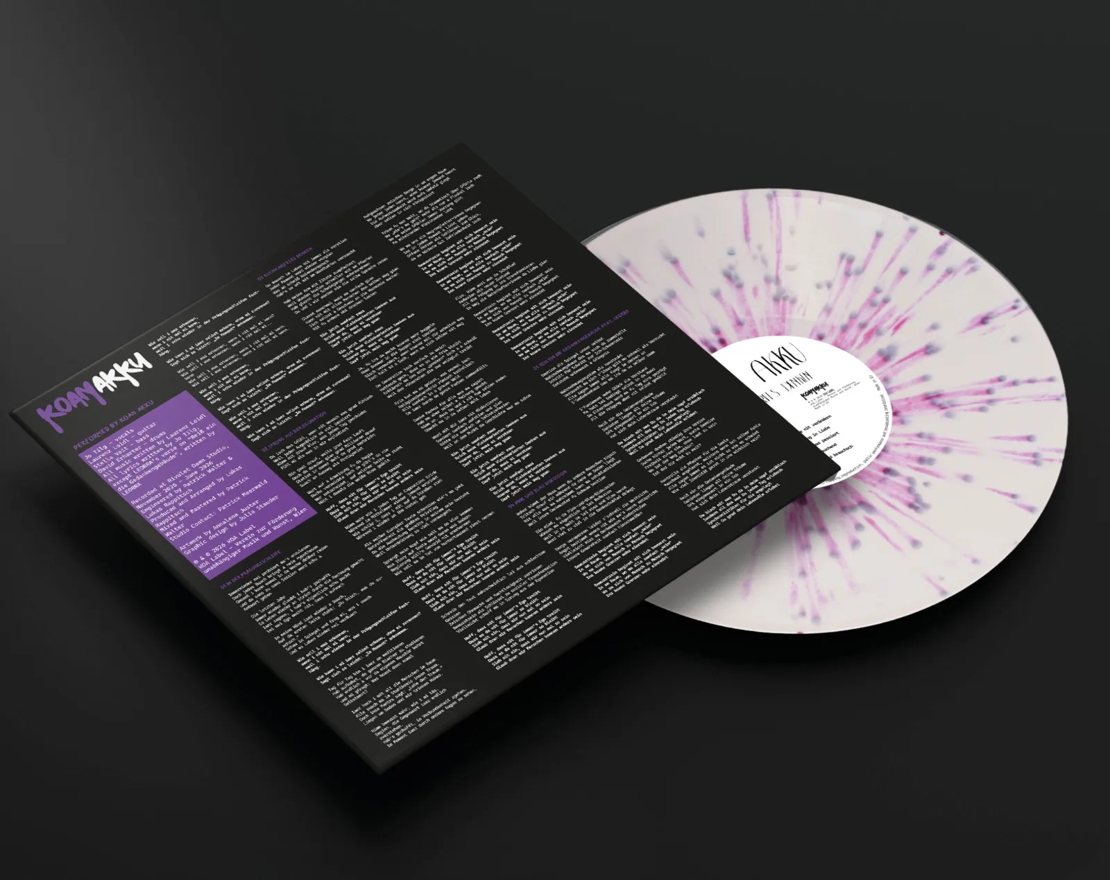 "Kleinkariertes Denken" Vinyl Splattered White Viola - Vorbestellung – Bild 3
